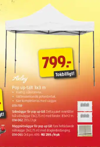 Axley Pop Up-Tâit 3x3 m
