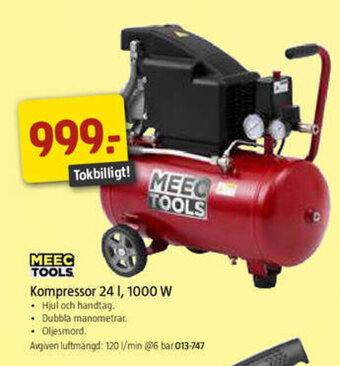 Jula Kompressor 24 l, 1000 W erbjuda