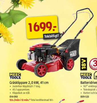 Jula Gräsklippare 2,0 kW, 41 cm erbjuda