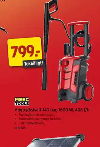 Jula Högtryckstvätt 140 Bar, 1600 W, 408 1/H erbjuda