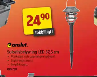 Jula Solcellesbelysning LED 37,5 cm erbjuda