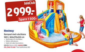 Barnpool Med Rutschkana 969 l, 365x270x320 cm