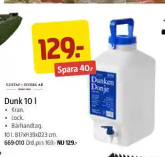 Jula Dunk 10 l erbjuda