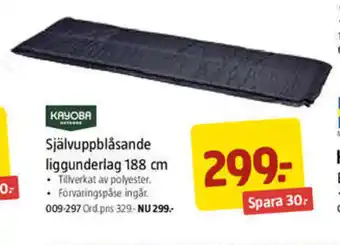 Självuppblåsande Liggunderlag 188 cm