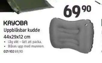 Uppblåsbar Kudde 44 x 29 x 12cm