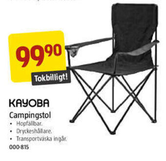 Jula Campingstol erbjuda