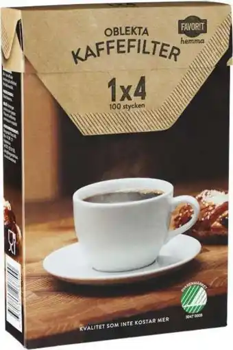 City Gross Kaffefilter s4 oblekt erbjuda