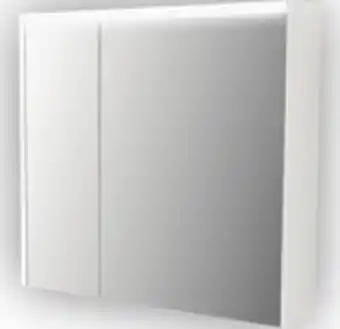 Hornbach Spegelskåp baden haus nizza 70.0 x 15.0 x 67.0 cm vit högglans 2 dörrar led ip 44 (beröringsskyddat och striltätt) erbjuda