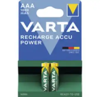 Hornbach Varta laddningsbart batteri aaa 1000 mah 2 st erbjuda