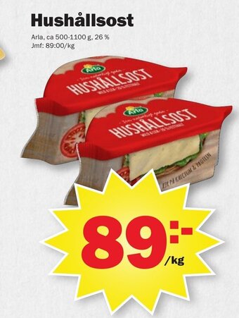Pekås Hushållsost erbjuda