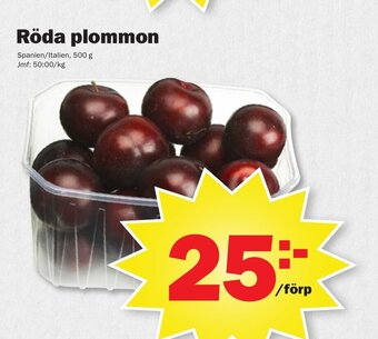 Pekås Röda Plommon erbjuda