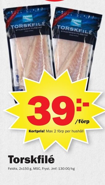 Pekås Torskfilé erbjuda