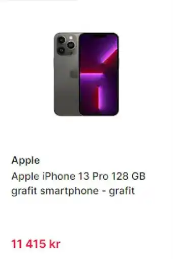 CDON APPLE apple iphone 13 pro 128 GB grafit smartphone - grafit erbjuda