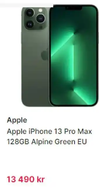 CDON APPLE apple iphone 13 pro max 128GB alpine green EU erbjuda