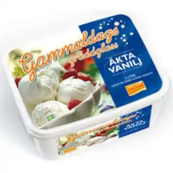 Hemköp Gammaldags äkta vanilj gräddglass erbjuda