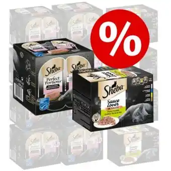 Sparpris! 48 x 85 g sheba + 48 x 37,5 g perfect portions lax