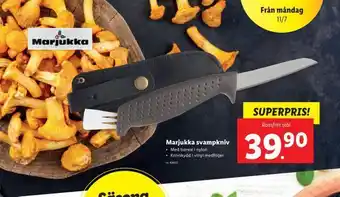Lidl Marjukka svampkniv erbjuda
