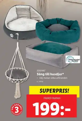Lidl Säng till husdjur erbjuda