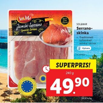 Lidl Serranoskinka erbjuda