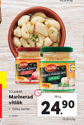 Lidl Marinerad vitlök erbjuda