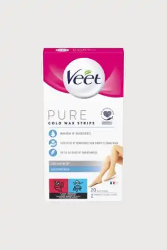 Pure cold wax strips legs and body sensitive skin