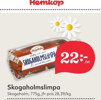 Hemköp Skogaholmslimpa erbjuda