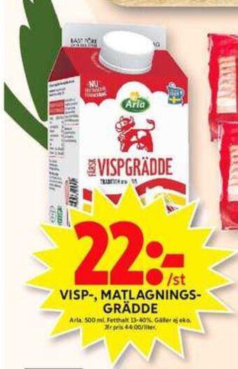 ICA Maxi Arla vispgrädde erbjuda