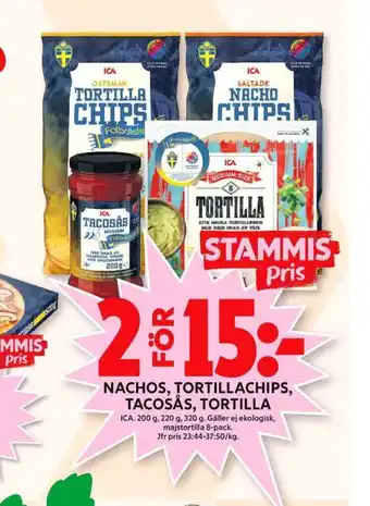 ICA Maxi Ica tortillachips erbjuda