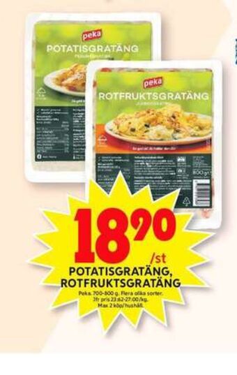ICA Maxi Peka potatisgratäng erbjuda