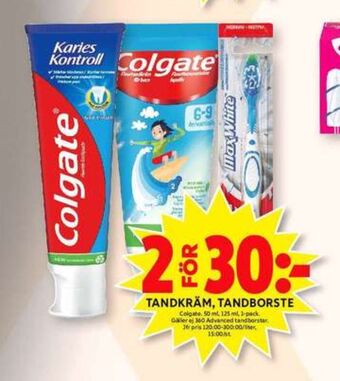 ICA Maxi Colgate tandkräm erbjuda