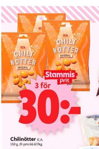ICA Supermarket Ica jordnötter erbjuda