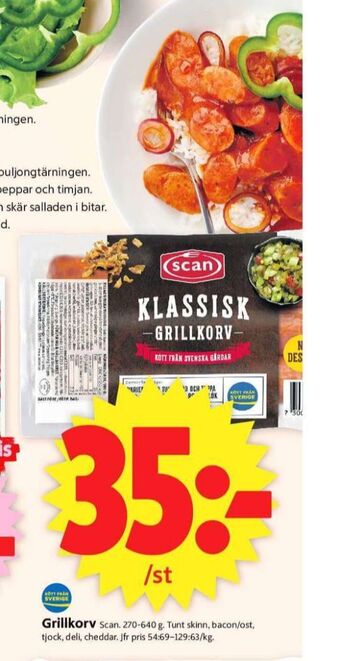 ICA Supermarket Scan grillkorv erbjuda