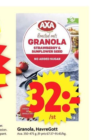 ICA Supermarket Axa granola erbjuda
