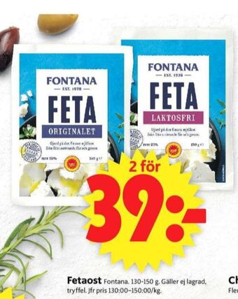 ICA Supermarket Fontana fetaost erbjuda
