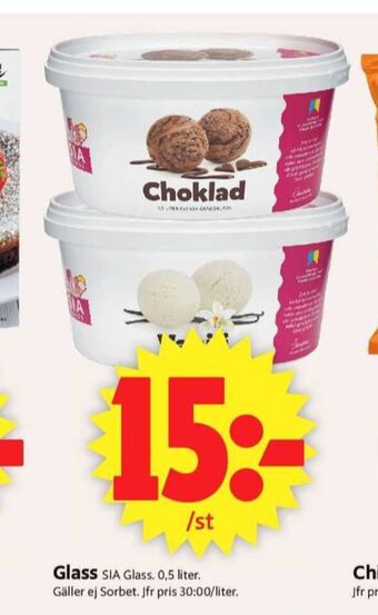 ICA Supermarket Sia glass erbjuda