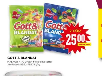 Gott & blandat supersur godispåsar
