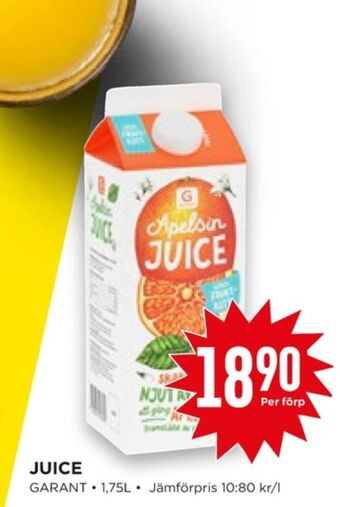 Willys Hemma Garant juice erbjuda