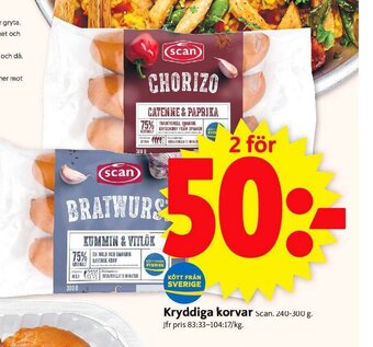 ICA Maxi Kryddiga Korvar erbjuda