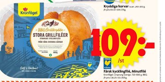 ICA Maxi Färsk kycklingfilé Minutfilé erbjuda