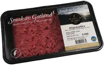 Högrevsfärs med oxbringa 20%