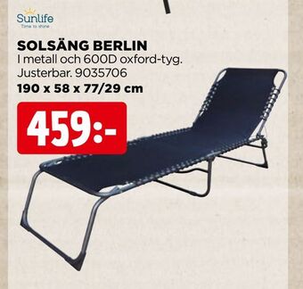 Jem&Fix Solsäng berlin erbjuda