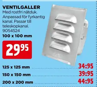 Jem&Fix Ventilgaller erbjuda