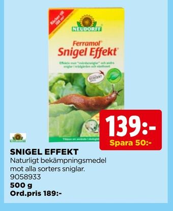 Jem&Fix Snigel effekt erbjuda