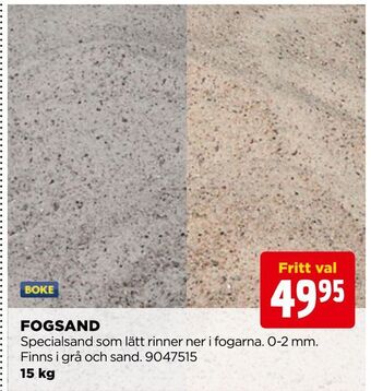 Jem&Fix Fogsand erbjuda