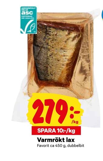 City Gross Varmrökt lax erbjuda