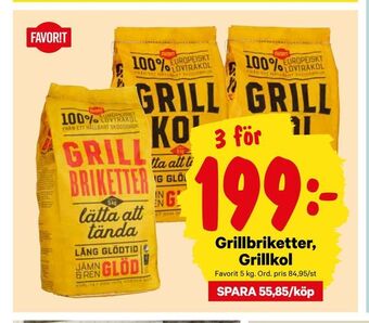 City Gross Grillbriketter, Grillkol erbjuda