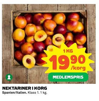 Coop Extra Nektariner i korg erbjuda