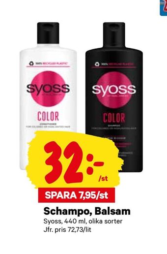 City Gross Schampo, Balsam erbjuda