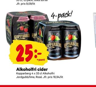 City Gross Alkoholfri cider erbjuda