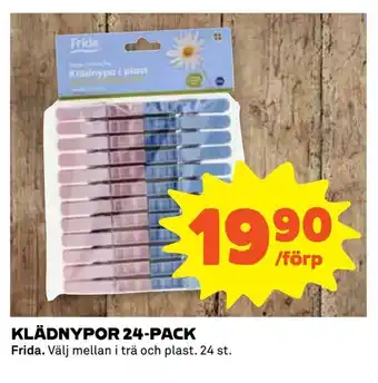 Klädnypor 24-pack